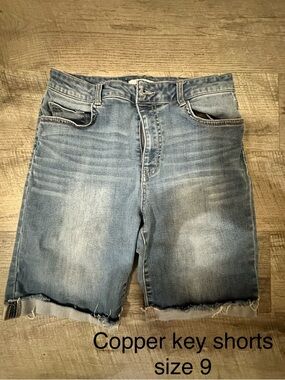 Copper Key Light Blue Denim Bermuda Shorts